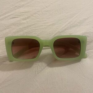 Glassons green sunglasses